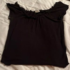 Garage off the shoulder/tank top tee